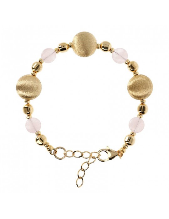 Etrsuca bracelet - Itaca-Gold-Todi Elements-Rose Quartz-WSET00526.MRQ