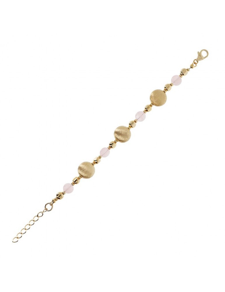 Bracciale Etrsuca - Itaca-Gold-Elementi Todi-Quarzo Rosa-WSET00526.MRQ