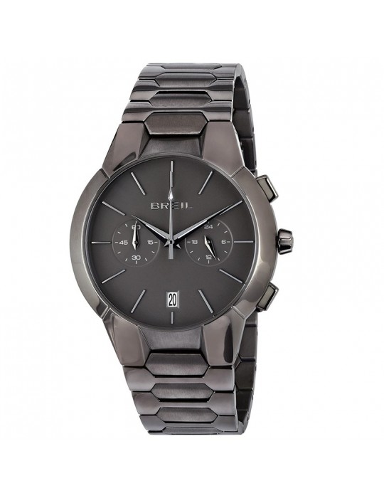 Breil Men's Watch - New One - Chronograph - 43mm - Metal Gun-TW2090