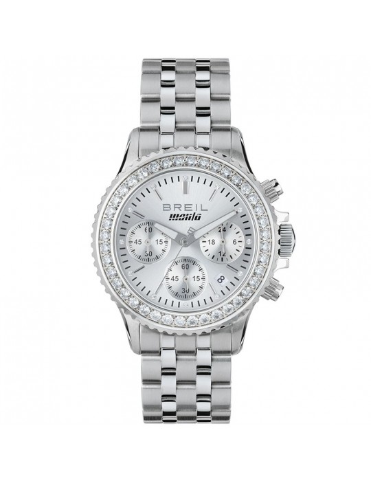 Breil Watch - Manta - Silver - 36,5mm-Cubic Zirconia Bianchi-TW2091