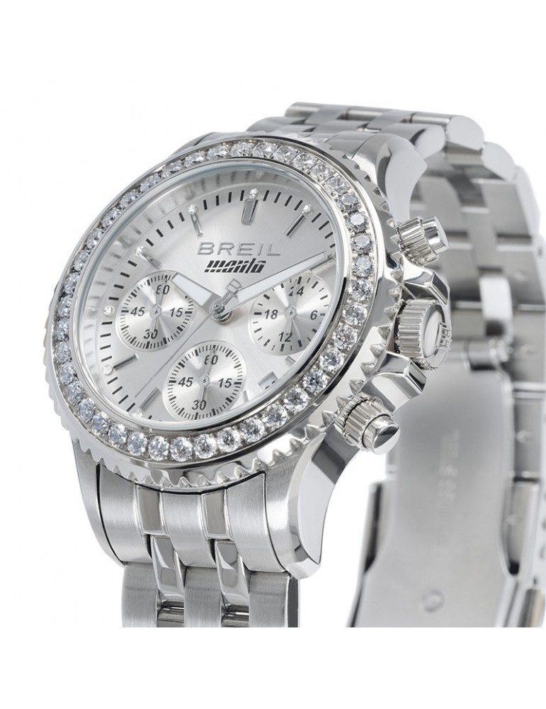 Breil Watch - Manta - Silver - 36,5mm-Cubic Zirconia Bianchi-TW2091