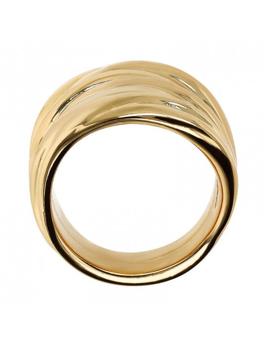 Anello Etrusca - Itaca - Graduato - Texture Rigata - WSET00834.YG-18
