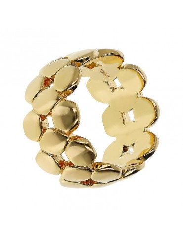 Anello Etrusca - Itaca - a Fascia - Maglia Geometrica -WSET00835.YG-16