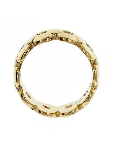 Anello Etrusca - Itaca - a Fascia - Maglia Geometrica -WSET00835.YG-16 2