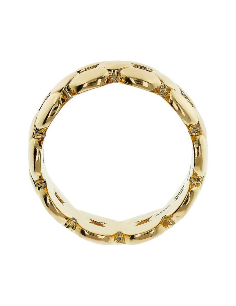 Etruscan Ring - Ithaca - Band - Geometric Mesh -WSET00835.YG-16