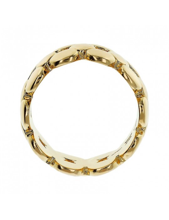 Etruscan Ring - Ithaca - Band - Geometric Mesh -WSET00835.YG-16