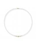 Lelune Necklace - Young with 4.5-5 mm Cultured Pearls and 18K Yellow Gold Spheres - 0