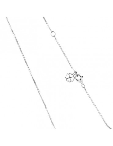 Collana Picca Donna - Cuore in Oro Bianco con Diamanti Naturali e Rubini - 0 2