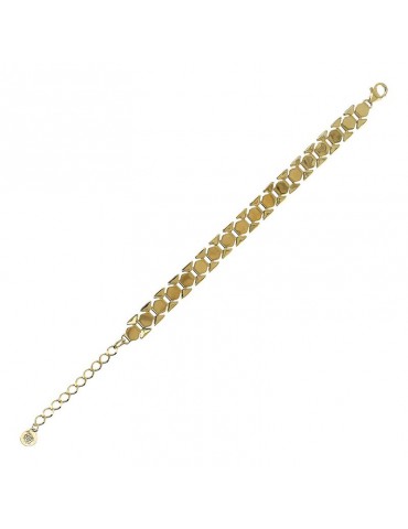 Bracciale Etrusca - Itaca - Gold-Maglia Geometrica Piatta-WSET00837.YG 2