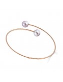 Bracciale Coscia - in Oro Rosa 18 Carati con Perle Freshwater Rosa 7,5-8 mm - CLBRFW312.3