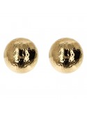 Orecchini Etrusca - Itaca - Gold -a Lobo-Sfera Martellata-WSET00841.YG