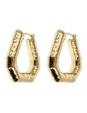 Orecchini Etrusca - Itaca - Gold - a Cerchio Martellato - WSET00842.YG