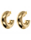 Orecchini Etrusca - Itaca - Gold - Semicerchio Martellati-WSET00846.YG