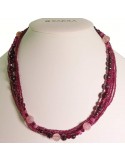 Rajola necklace - Minuetto - Garnet - Strawberry Quartz - 5471012