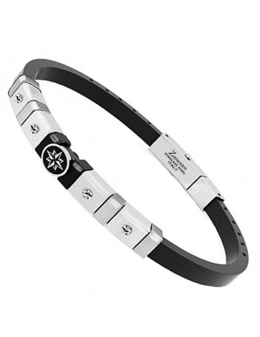 Bracciale Zancan - Hi-Teck - Rosa dei Venti - Zirconi Bianchi - EHB411 2