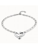 Uno de 50 Necklace - Choker - Chain - Open Heart - COL1804MTL0000U