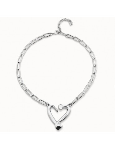 Collana Uno de 50 - Girocollo - a Catena -Cuore Aperto-COL1804MTL0000U 2