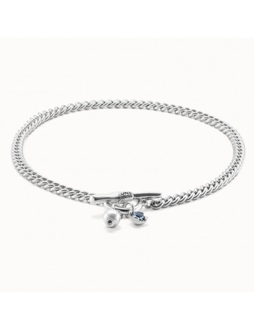 Collana Uno de 50 - Charismatic - Girocollo - Cristallo Blu - COL1855BPLMTL0U