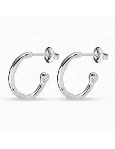 Orecchini Uno de 50 - Silver - a Cerchio Irregolare - PEN0700MTL0000U 2