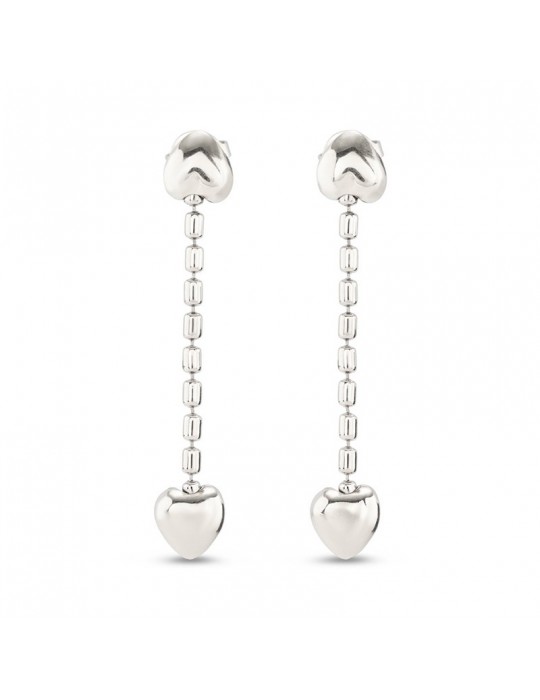 Uno de 50 earrings - Be Loved -Silver-Chain-Hearts-PEN0935MTL0000U Uno de 50 earrings - Be Loved -Silver-Chain-Hearts-PEN0935MTL0000U