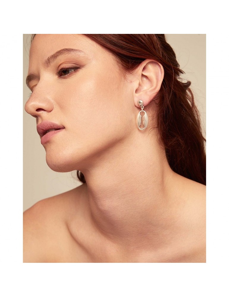 Orecchini Uno de 50 - Silver - Maglia Media Pendente - PEN0936MTL0000U