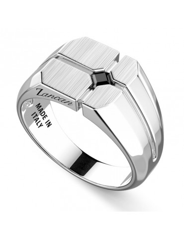 Zancan Ring - Chevalier - Satin - Black Spinel - ESA094NE-22
