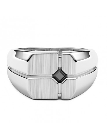 Zancan Ring - Chevalier - Satin - Black Spinel - ESA094NE-22 2