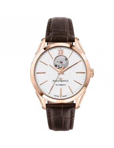 Philip Watch Men's Watch - Roma Automatic 41mm White Rose Gold - Limited Edition - 0