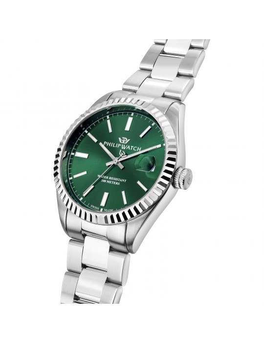 Orologio Philip Watch Uomo - Caribe Urban Quarzo 39mm Verde - R8253597115