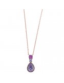 Collana Salvatore Plata - Afternoon - Pietre Viola - 252C0002