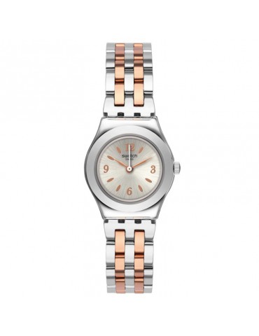Swatch Watch - Minimix - Only Time - 25mm - Silver and Rose Gold - YSS308G
