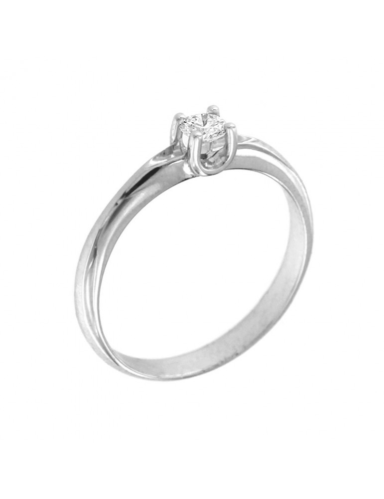 Anello Picca Solitario con Diamante da Donna - 0
