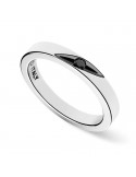 Zancan Ring - Insignia 925 - 925% Silver - Black Spinel - EXA153