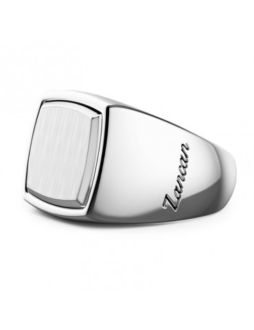 Zancan Ring - Eternity 925 - Square Chevalier - Silver 925% - EXA234 2