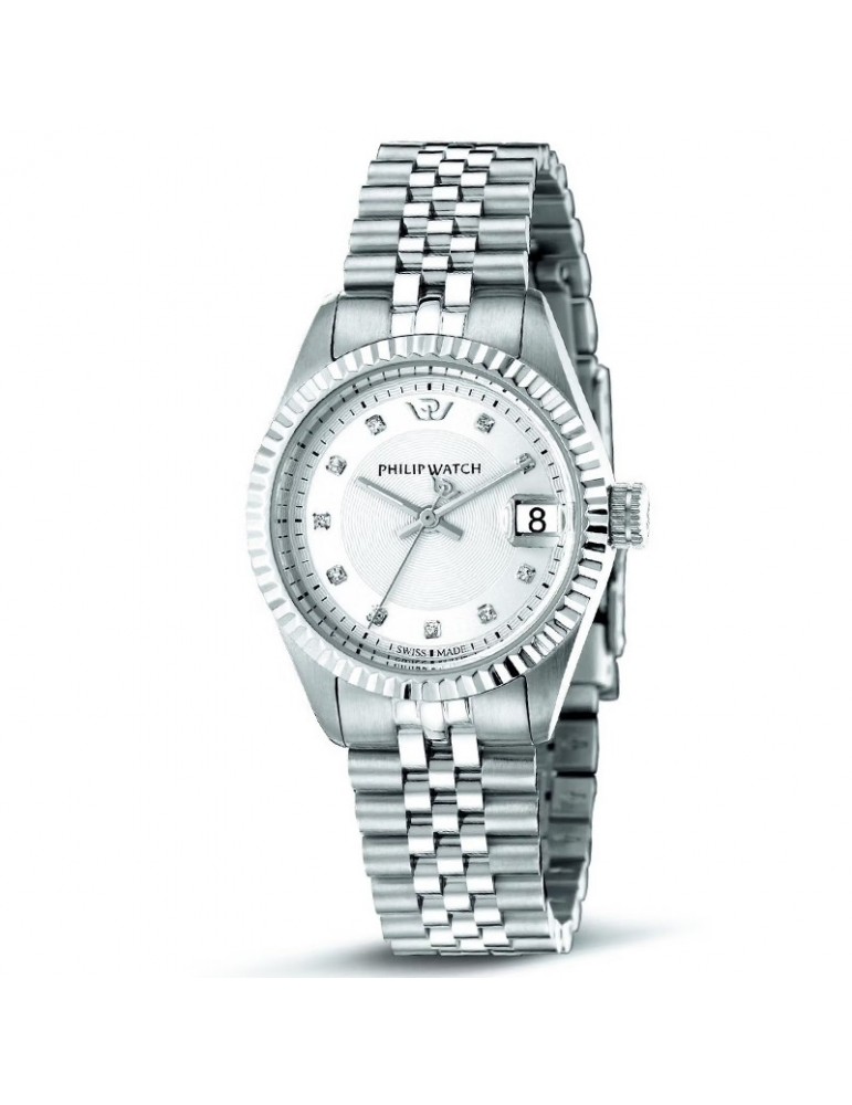 Philip Watch - Caribe 31mm Silver with Natural Diamonds - 0