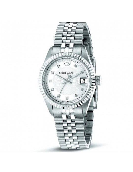 Philip Watch - Caribe 31mm Silver with Natural Diamonds - 0