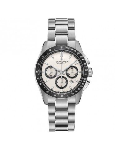 Orologio Hamilton - Jazzmaster Performer Cronografo Automatico 42mm Bianco - H36606110