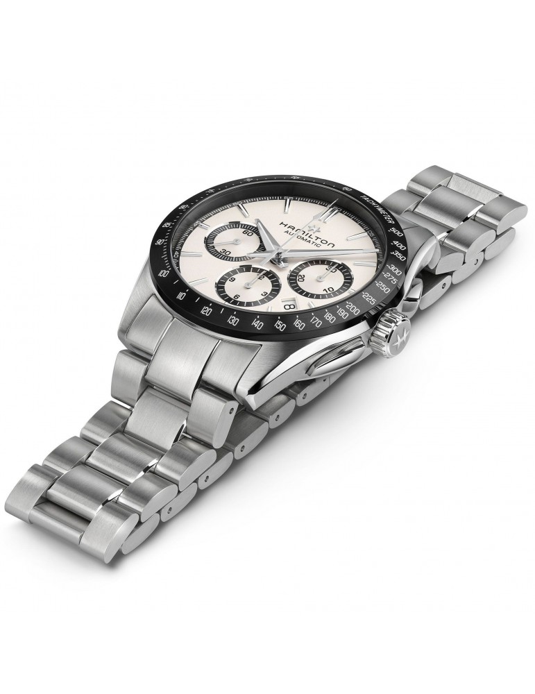 Orologio Hamilton - Jazzmaster Performer Cronografo Automatico 42mm Bianco - H36606110
