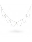 Girocollo Rue Des Mille-Cleo-Silver-Catena a Merletto-Perla-GRZ026M2RH