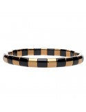 Roberto Demeglio Bracelet - Aura in Rose Gold and Black Glossy Ceramic - 0