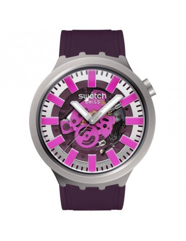 Swatch watch - Essentials -Audacious Acai-47mm-Transparent-SB07S120