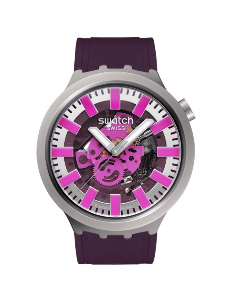Orologio Swatch - Essentials -Audacious Acai-47mm-Trasparente-SB07S120