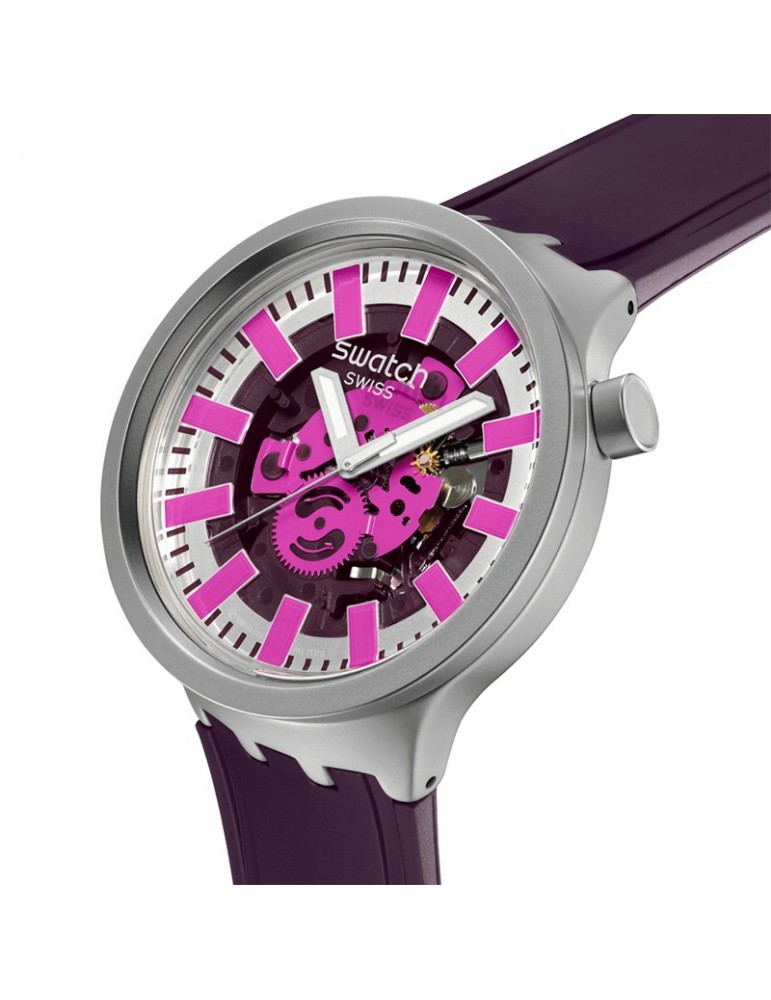 Orologio Swatch - Essentials -Audacious Acai-47mm-Trasparente-SB07S120