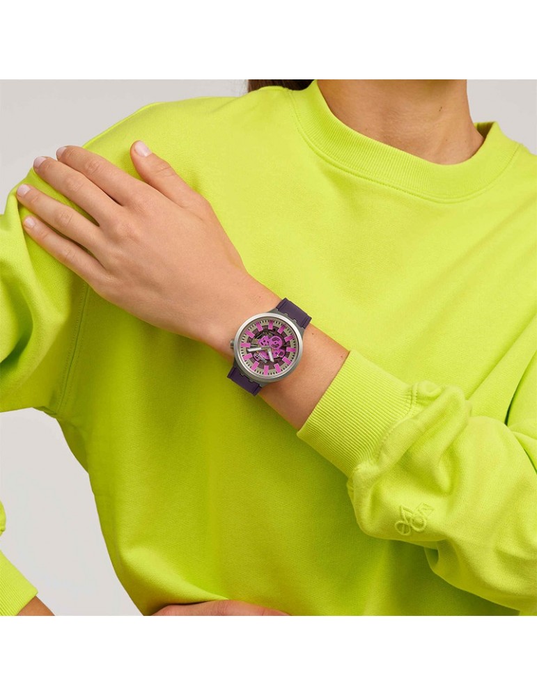 Orologio Swatch - Essentials -Audacious Acai-47mm-Trasparente-SB07S120