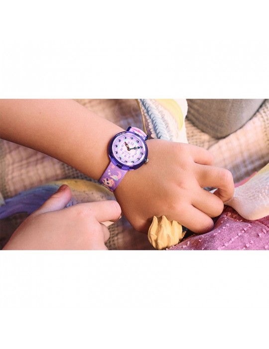 Flik Flak Watch - Cosmicat - Purple - 32mm - Unicorn Cats-ZFBNP233