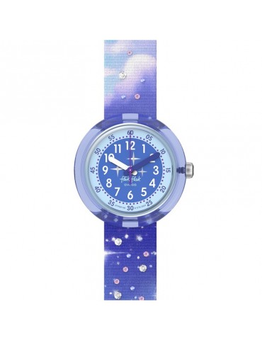 Flik Flak watch-Mystic Clouds-Solo Tempo-32mm-Purple and Blue-ZFPNP158