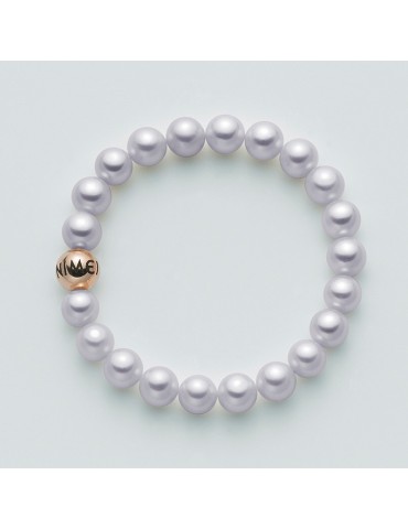 Bracciale Nimei - Perle Freshwater - Lavanda - Sfera  - PBR1418