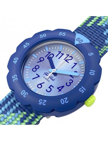 Flik Flak Watch - Loop in Blue - Blue - 35mm - Multicolour-ZFPSP074 2