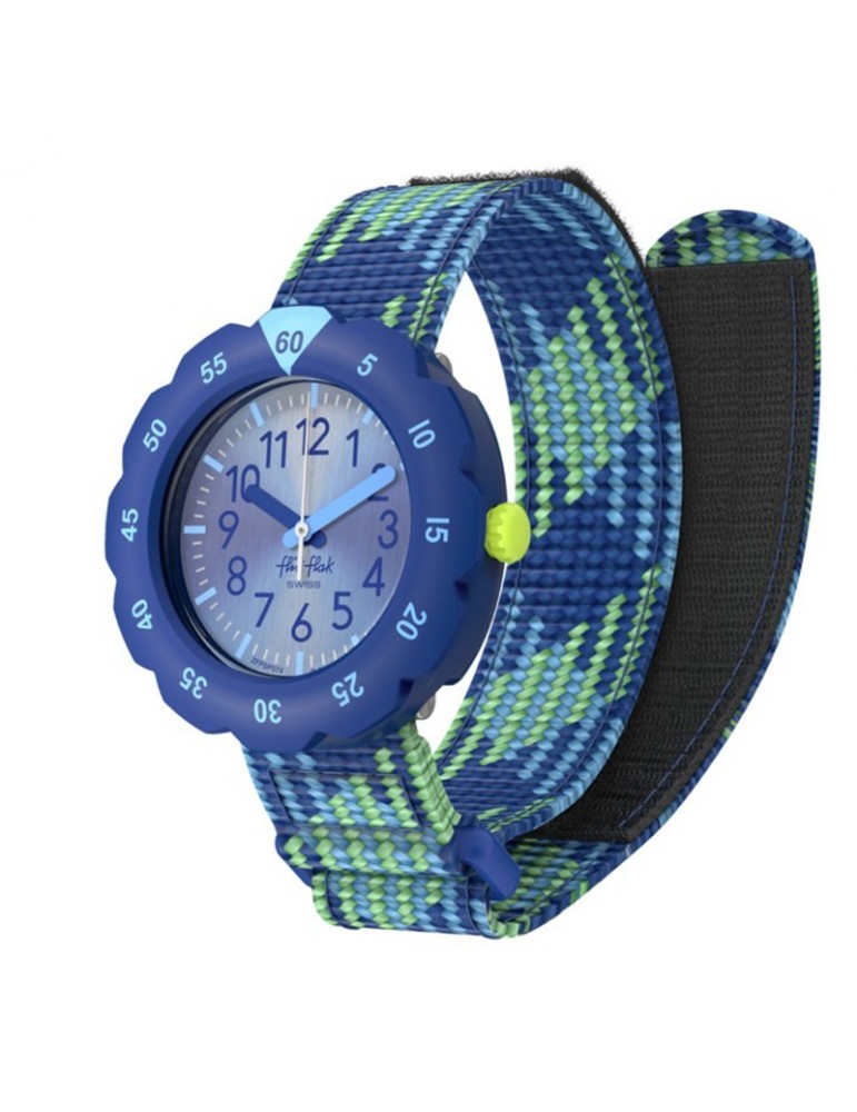 Orologio Flik Flak  - Loop in Blue - Blu - 35mm - Multicolore-ZFPSP074