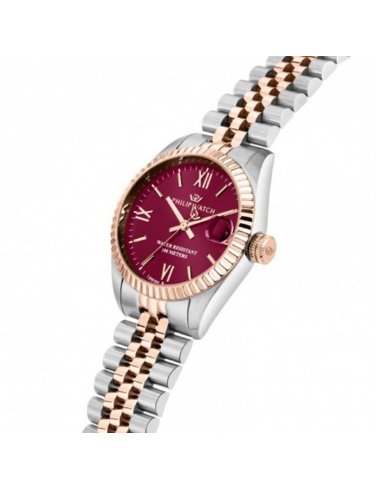 Philip Watch - Caribe Urban 31mm Bicolor Burgundy Rose Gold watch - 0